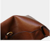 Luxury Cowhide Leather Hobo Bag | Soft Leather Shoulder & Crossbody Purse