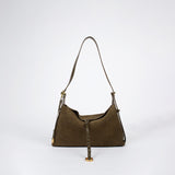 Luxury Cowhide Leather Hobo Bag | Soft Leather Shoulder & Crossbody Purse