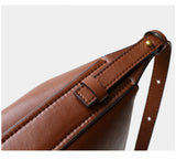 Luxury Cowhide Leather Hobo Bag | Soft Leather Shoulder & Crossbody Purse