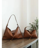 Luxury Cowhide Leather Hobo Bag | Soft Leather Shoulder & Crossbody Purse