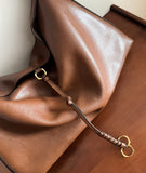 Luxury Cowhide Leather Hobo Bag | Soft Leather Shoulder & Crossbody Purse