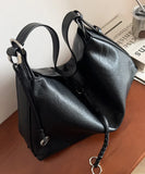 Luxury Cowhide Leather Hobo Bag | Soft Leather Shoulder & Crossbody Purse