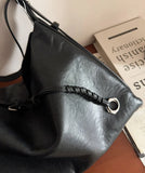 Luxury Cowhide Leather Hobo Bag | Soft Leather Shoulder & Crossbody Purse