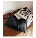 Luxury Cowhide Leather Hobo Bag | Soft Leather Shoulder & Crossbody Purse