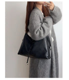 Luxury Cowhide Leather Hobo Bag | Soft Leather Shoulder & Crossbody Purse