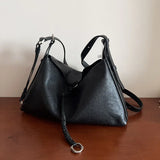 Luxury Cowhide Leather Hobo Bag | Soft Leather Shoulder & Crossbody Purse
