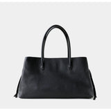 Luxury Cowhide Leather Tote Bag | Handcrafted Large Shoulder Work Satchel