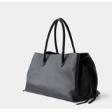 Luxury Cowhide Leather Tote Bag | Handcrafted Large Shoulder Work Satchel