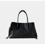 Luxury Cowhide Leather Tote Bag | Handcrafted Large Shoulder Work Satchel