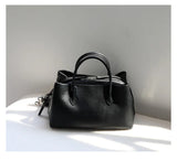 Luxury Cowhide Leather Tote Bag for Women — Handcrafted Large Shoulder Work Satchel with Laptop Compartment | Office, Travel & Everyday Carry