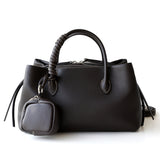 Luxury Cowhide Leather Tote Bag for Women — Handcrafted Large Shoulder Work Satchel with Laptop Compartment | Office, Travel & Everyday Carry