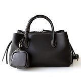 Luxury Cowhide Leather Tote Bag for Women — Handcrafted Large Shoulder Work Satchel with Laptop Compartment | Office, Travel & Everyday Carry