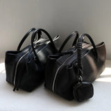 Luxury Cowhide Leather Tote Bag for Women — Handcrafted Large Shoulder Work Satchel with Laptop Compartment | Office, Travel & Everyday Carry