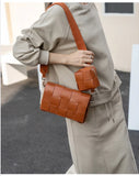 Luxury Handmade Lambskin Woven Crossbody Bag, Soft Leather Shoulder Purse