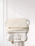Luxury Handwoven Lambskin Crossbody Bag, Soft Leather Hobo Bag, Designer Craftsmanship Woven Flap Tote for Women