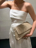 Luxury Handwoven Lambskin Crossbody Bag, Soft Leather Hobo Bag, Designer Craftsmanship Woven Flap Tote for Women