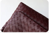 Luxury Handwoven Lambskin Crossbody Bag, Soft Leather Hobo Bag, Designer Craftsmanship Woven Flap Tote for Women