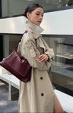 Luxury Handwoven Lambskin Crossbody Bag, Soft Leather Hobo Bag, Designer Craftsmanship Woven Flap Tote for Women