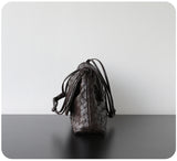 Luxury Handwoven Lambskin Crossbody Bag, Soft Leather Hobo Bag, Designer Craftsmanship Woven Flap Tote for Women