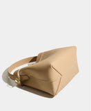 Luxury Pebble Leather Handbags | Genuine Cowhide Small Shoulder Bucket Bag | Crossbody & Top Handle Purse for Women