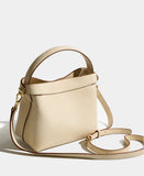 Luxury Pebble Leather Handbags | Genuine Cowhide Small Shoulder Bucket Bag | Crossbody & Top Handle Purse for Women