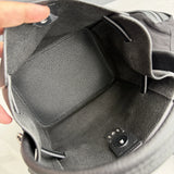 Luxury Pebbled Cowhide Leather Bucket Bag, Designer Crossbody with Twist Lock
