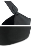 Luxury Pebbled Grain Leather Bucket Bag, Large Minimalist Cowhide Leather Tote Bag