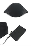Luxury Pebbled Grain Leather Bucket Bag, Large Minimalist Cowhide Leather Tote Bag