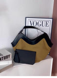 Luxury Pebbled Grain Leather Bucket Bag, Large Minimalist Cowhide Leather Tote Bag