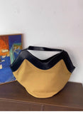 Luxury Pebbled Grain Leather Bucket Bag, Large Minimalist Cowhide Leather Tote Bag