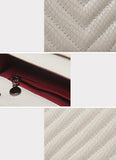 Luxury Quilted Genuine Leather Chain Shoulder Bag – Classic Small Flap Bag with Snake Pattern, Elegant Crossbody & Handbag