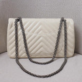 Luxury Quilted Genuine Leather Chain Shoulder Bag – Classic Small Flap Bag with Snake Pattern, Elegant Crossbody & Handbag
