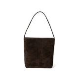 Luxury Small Suede Bucket Bag | Soft Sheepskin Suede Crossbody Purse