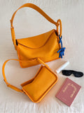 Luxury Togo Calfskin Leather Pillow Bag | Minimalist Slouchy Crossbody & Shoulder Bag | 2026 Designer Collection