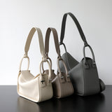 Luxury Togo Calfskin Leather Pillow Bag | Minimalist Slouchy Crossbody & Shoulder Bag | 2026 Designer Collection