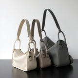Luxury Togo Calfskin Leather Pillow Bag | Minimalist Slouchy Crossbody & Shoulder Bag | 2026 Designer Collection