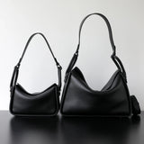Luxury Togo Calfskin Leather Pillow Bag | Minimalist Slouchy Crossbody & Shoulder Bag | 2026 Designer Collection