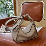 Luxury Togo Calfskin Leather Pillow Bag | Minimalist Slouchy Crossbody & Shoulder Bag | 2026 Designer Collection
