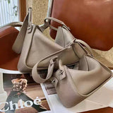 Luxury Togo Calfskin Leather Pillow Bag | Minimalist Slouchy Crossbody & Shoulder Bag | 2026 Designer Collection