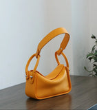 Luxury Togo Calfskin Leather Pillow Bag | Minimalist Slouchy Crossbody & Shoulder Bag | 2026 Designer Collection