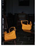Luxury Togo Calfskin Leather Pillow Bag | Minimalist Slouchy Crossbody & Shoulder Bag | 2026 Designer Collection