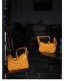 Luxury Togo Calfskin Leather Pillow Bag | Minimalist Slouchy Crossbody & Shoulder Bag | 2026 Designer Collection