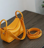 Luxury Togo Calfskin Leather Pillow Bag | Minimalist Slouchy Crossbody & Shoulder Bag | 2026 Designer Collection
