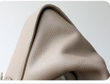 Luxury Togo Calfskin Leather Pillow Bag | Minimalist Slouchy Crossbody & Shoulder Bag | 2026 Designer Collection