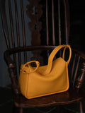 Luxury Togo Calfskin Leather Pillow Bag | Minimalist Slouchy Crossbody & Shoulder Bag | 2026 Designer Collection