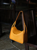 Luxury Togo Calfskin Leather Pillow Bag | Minimalist Slouchy Crossbody & Shoulder Bag | 2026 Designer Collection