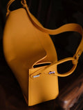 Luxury Togo Calfskin Leather Pillow Bag | Minimalist Slouchy Crossbody & Shoulder Bag | 2026 Designer Collection