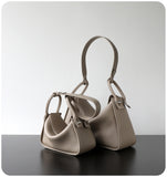 Luxury Togo Calfskin Leather Pillow Bag | Minimalist Slouchy Crossbody & Shoulder Bag | 2026 Designer Collection