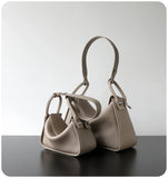 Luxury Togo Calfskin Leather Pillow Bag | Minimalist Slouchy Crossbody & Shoulder Bag | 2026 Designer Collection
