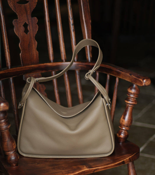 Luxury Togo Calfskin Leather Pillow Bag | Minimalist Slouchy Crossbody & Shoulder Bag | 2026 Designer Collection